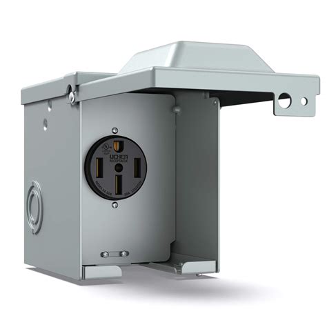 rv 50 amp outlet box